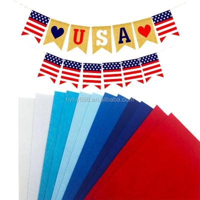 China Factory Outlet Viable Stiff Felt Fabric Sheet For Independence Day Craft 20cmx30cm Customized Felt for sale