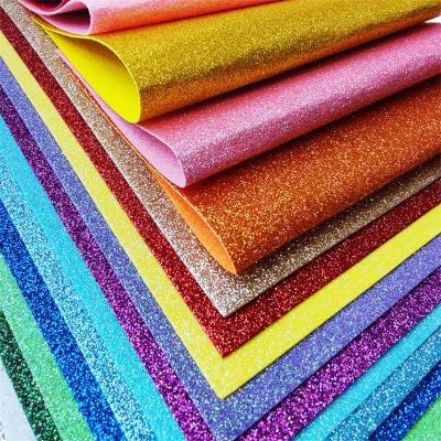 China Viable Factory Colorful Glitter Felt Fabric Customized Size Glitter Felt Sheets With 20 Color Party Use Eco-Friendly Glitter Felt for sale