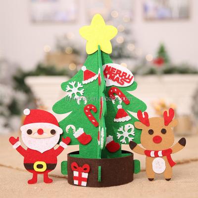 China Eco-Friendly Recycle MXTQkids Hign Quality Felt Craft Gift For Kids Christmas DIY Christmas Tree Detachable Sets for sale