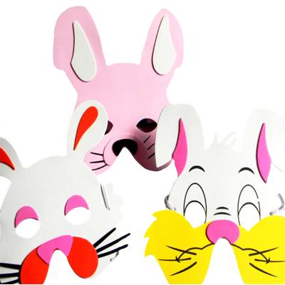 China Eco-friendly Wholesale Cheap Animal Felt Half Face Mask For Easter Party Support Customization for sale