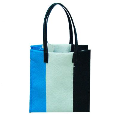 China Fashion Stripes Gift Decoration Felt Bag Party Suppies Multi Color For Thanksgiving 20*30CM for sale