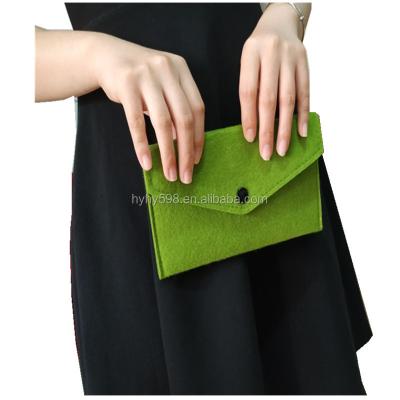 China Fashion factory direct sale cell phone felt mobile wallet felt wallet storage bag for sale