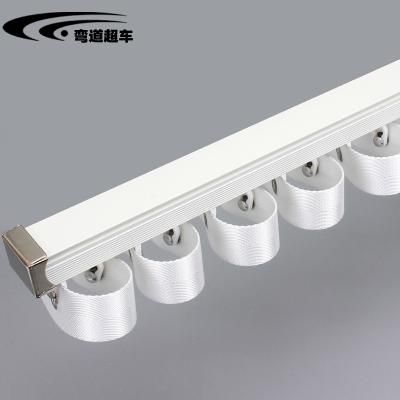 China Industrial Hot Sale Aluminum Alloy Corrugation Crease Track Heavy Duty Cutrain Wave Tracks For Window Decoration for sale