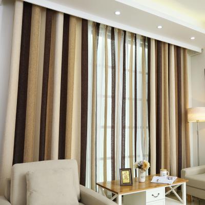 China Home Cloth Blackout Factory Zebra Pattern Brown Cloth Sale Living Room Valance Curtains Decoration Supplier for sale