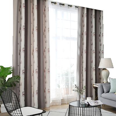 China Hot Selling Blackout Customized Soft Jacquard Fabric Blackout Blackout Window Curtains For Living Room for sale