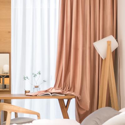 China Hot Selling Blackout Curtain Latest Designs Curtain Decorative Ready Made Polyester Velvet Pink Curtain for sale