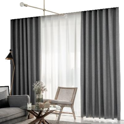 China Wholesale Blackout Blackout Curtain Good Quality Fabric Living Room Ready Made Curtains For Office Hotel for sale