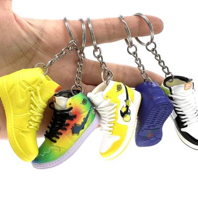 China Mini Sneaker Key Chain 3d Key Chain Famous Brands Sneaker Key Chain PVC Plastic Wholesale Famous Shoe for sale