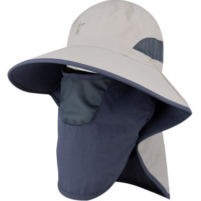 China Outdoor UV Bucket Hats Detachable UV Neck Cap Sun Shade Summer Sunscreen Sun Shade Detachable Waterproof Hat for sale