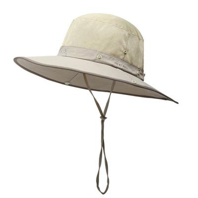 China Wholesale Wide Brim Sun Protection Boonie Fishing Hat High Quality UV Mesh Sun Protection Bucket Hat Breathable Bucket Hat for sale