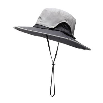 China Sun Protection Summer Brim Safari Fishing Bonnie Hat Waterproof Breathable Wide Bucket for sale