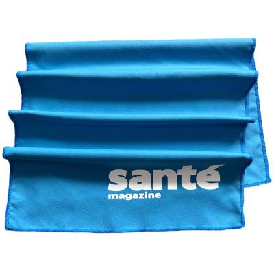 China Compressed Wholesale 80 Polyester 20 Polyamide Microfiber Beach Towels With Custom Logo Print for sale