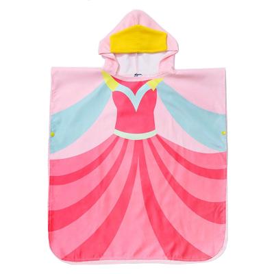 China Compressed Surf Beach Super Absorbent Microfiber Towel With Hat For Kids for sale