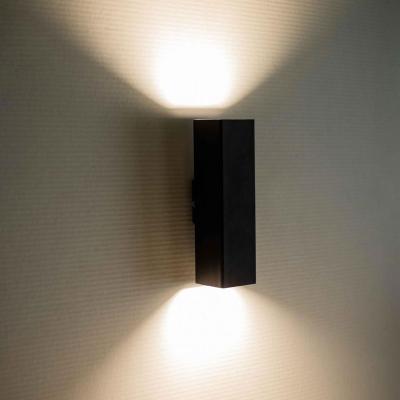 China Garden WOSEN New House Leds For Home Chinese Black Outdoor With Motion Sensor Led Sconce Wall Light for sale