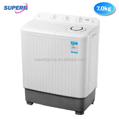 China Hot selling double tub laundry wash machine with SKD for sale