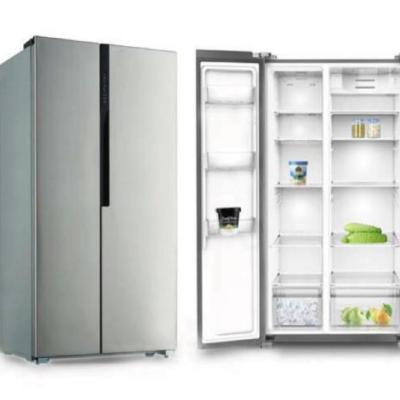 China No frost Large capacity side by side stainless steel refrigerator for sale