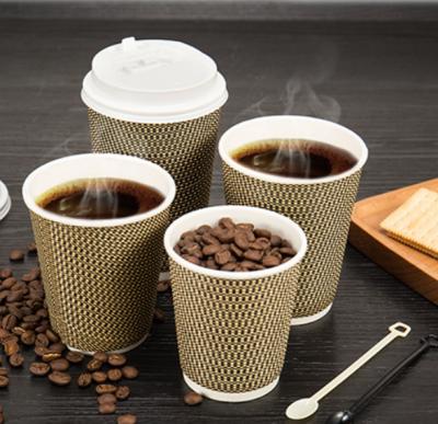 China 2022 New Recyclable Coffee Cups Double Wall Paper Cups Porcelain Disposable Cups for sale