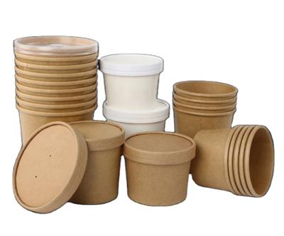 China Wholesale Biodegradable Double Wall Coffee Cups Paper Disposable Cups 8oz Disposable Ice Cream Cup for sale