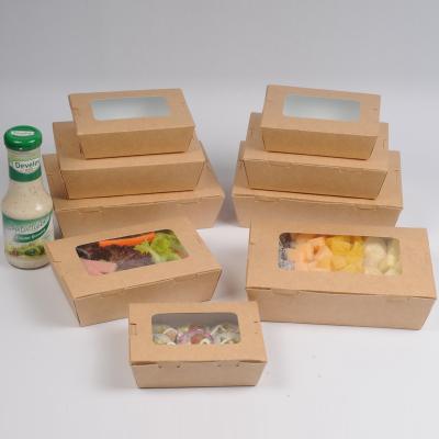 China Disposable Salad Paper Containers Paper Food Container Box Customized Paper Container for sale