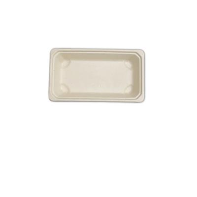 China Customized Eco Friendly Disposable Tableware Sushi Trays Disposable Bagasse Sugarcane Lowest Price for sale