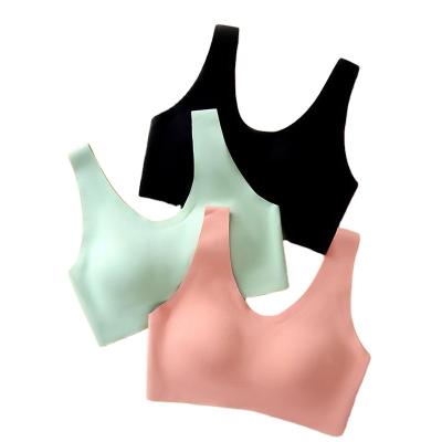 China QUICK DRY In Running Women Bralette Bra Ladies Comfortable Wireless One Piece Padded Bralette Seamless Crop Top Seamless Bra For Women for sale