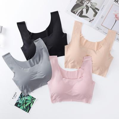 China Japan Breast Massage Girl Vest Style Gather Magic Breathable Sleep Bra QUICK DRY Wireless Seamless Bra Encaje Push Up Seamless Bras for sale