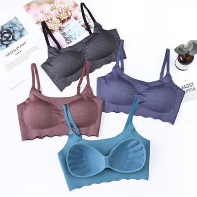 China High quality ice silk comfortable breathable QUICK DRY seamless knitting bra for sale