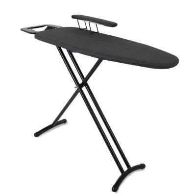 China 100% Cotton Cover Hotel Custom Foldable Adjustable Sleeve Ironing Steel Top Ironing Board With Iron Rest, Heat Resistant Fabric For Ironing Board Cover for sale