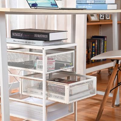 China Living Room/Kitchen/Bathroom Multi Purpose Storage Rack 3 Tier Drawer Storage Rolling Utility Cart For Office Kitchen Bedroom for sale