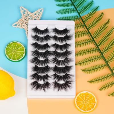 China Genuine Handcrafted Eyelashes 100% Thick Thick Full Mink 5D 25mm Customizable Wholesale Eyelashes for sale