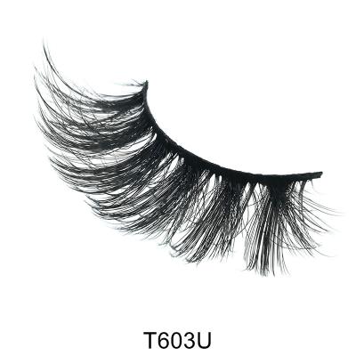 China Mink Fake Premium Synthetic False Long Natural Silk Eyelashes Volume Eye Lashes Double 3D Manufacturer Wholesale Natural Russian OEM&ODM for sale