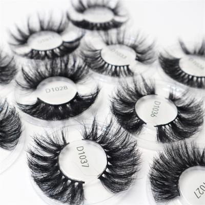 China Long Natural HFT Lash Wholesale Vendor Eyelash Packaging 5D Real Mink Fur Lashes With Glitter Packing Box With Your Logo for sale