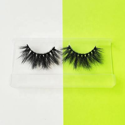 China Long Thick Mink Eyelashes 5d Mink Fur Eyelashes Styles 20mm Thick Real Mink Lashes Strip Lashes for sale