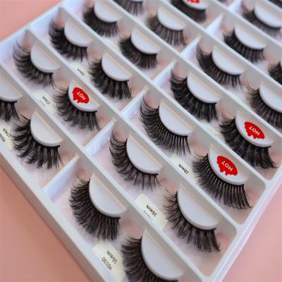 China Thick natural synthetic 3d mink faux mink 5d eyelash lashes russian strip lashes false eyelashes and tools lashes book private label for sale