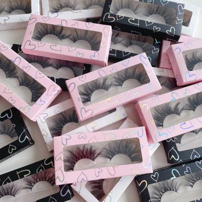 China Custom Fake Tapered Mink Eyelashes from Lash Vendor Wholesale Eyelash Boxes Logo Packaging Full Strip Crisscross Private Label Lashes for sale