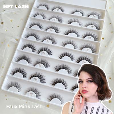 China Wholesale rodan mink crisscross faux field wick lashese with case New York fair and beautiful lashpackaging wicks full of box stirp for sale