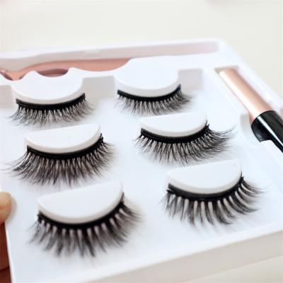 China Thick With Magnetic Lashes Box Custom Packaging Magnetic Lashes Whole Box Sale Eye Lashes Set Handmade Eyelashes Other Lashes for sale