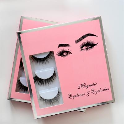 China Thick handmade magic eyelash packaging box eyeliner eyeliner custom private label lashes full beauty supplies cilios posticos for sale