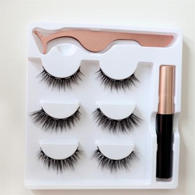 China Thick Lashes 3d Mink Eyelash With Magnetic Box Lashes Eye Lashes Set Custom 100% Mink Eyelash Packaging Box Real Fur for sale