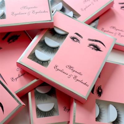 China 100% natural false eyelashes wicking eyelashes packaging box magnetic custom thick mink eyelashes supplies wimpern for sale