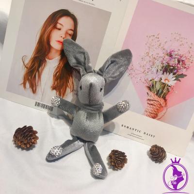 China New Product Plush Toy Rabbit Plush Toy Diamond Wish Rabbit Small Key Chain Doll Gift Toy for sale