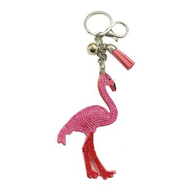 China Key Buckle Creative Products Shiny Crystal Animal Key Chain for sale