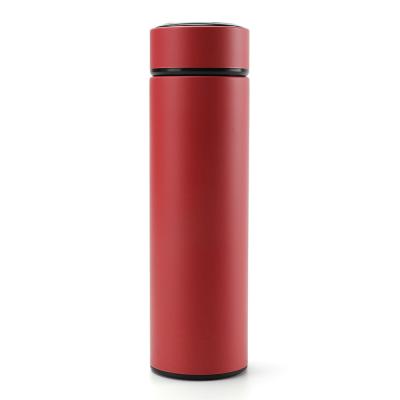 China 17oz Sustainable Hot Sale Customized Logo Double Wall Stainless Steel Led Temperature Display Smart Water Bottle for sale