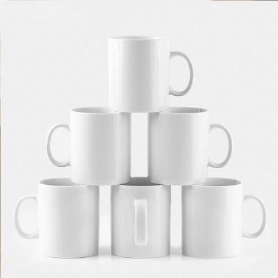 China Sustainable popular top grade ceramic white empty mug for sublimation for sale