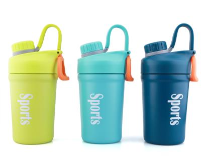 China PORTABLE Vacuum Insulated Stainless Steel Water Cup , Double Wall Protein Shaker Bottle With Logo for sale