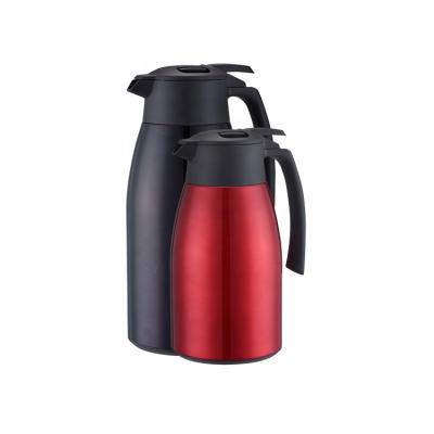 China Hot Sale 2L 1L PORTABLE Stainless Steel Vacuum Double Walled Coffee Pot Insulated Coffee Thermos Carafe for sale