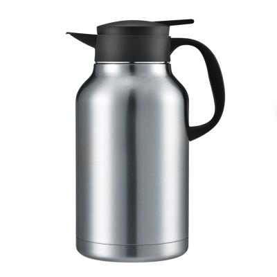 China New business fashion single handle vacuum coffee pot stainless steel thermo thermal carafe 2.2L 1.8L for sale