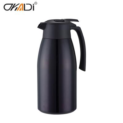 China WITH LID manufacture capacity cheap double large stainless steel vacuum insulated coffee pot for sale