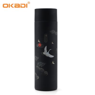 China WITH Tumbler LID popular stainless steel vacuum flask insulated with led temperature display for sale