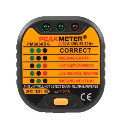 China Mini RCD Pocket Test European Standard 230V Plug In EU Plug Electrical Tester PM6860 ER for sale